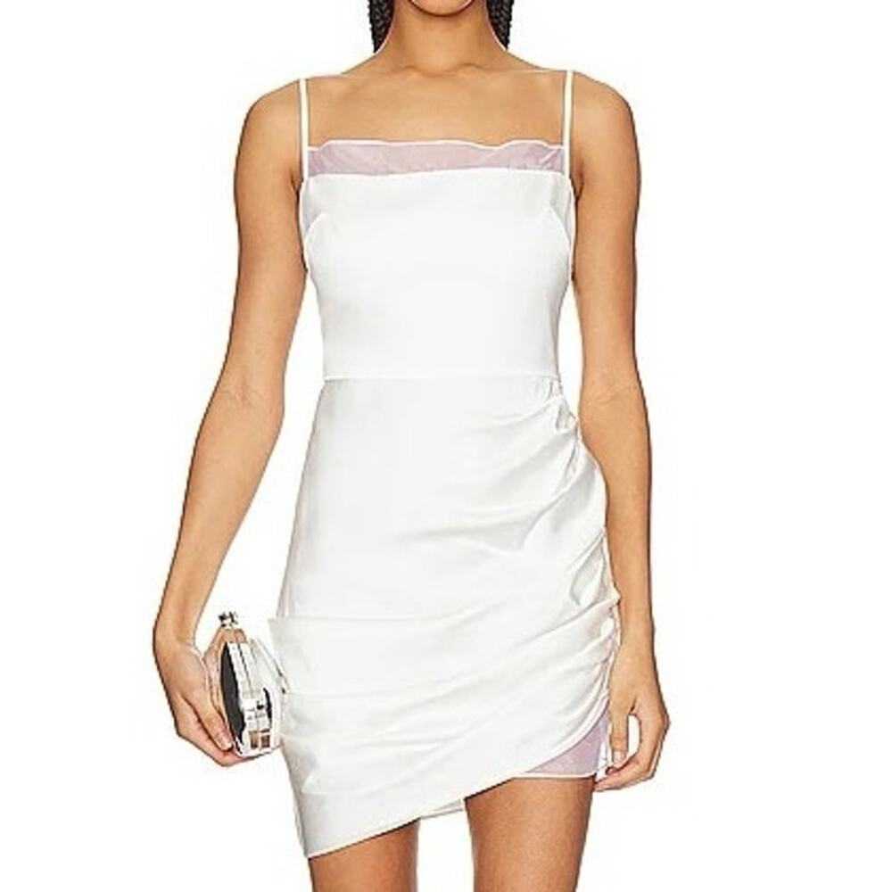 AMANDA UPRICHARD Revolve London Mini Dress Ivory White Bridal - Sz Small - NWT
